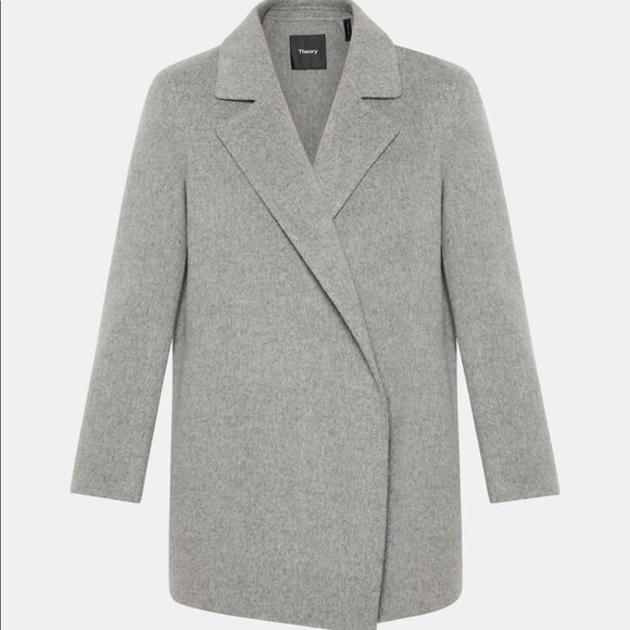Theory Clairene Coat Grey P $695 - Picture 3 of 7